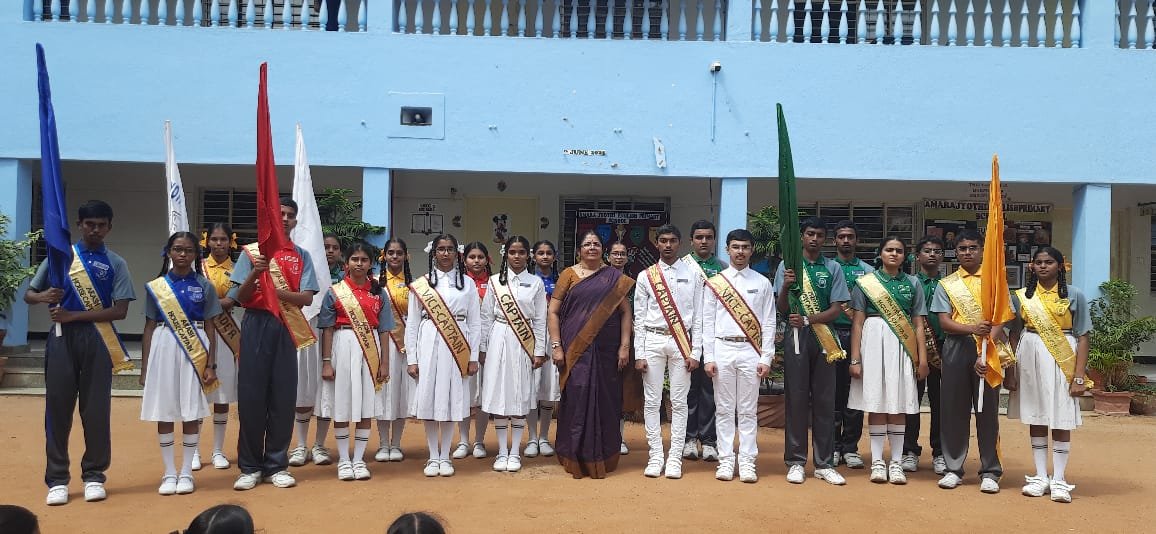 Student leaders at the investiture ceremony