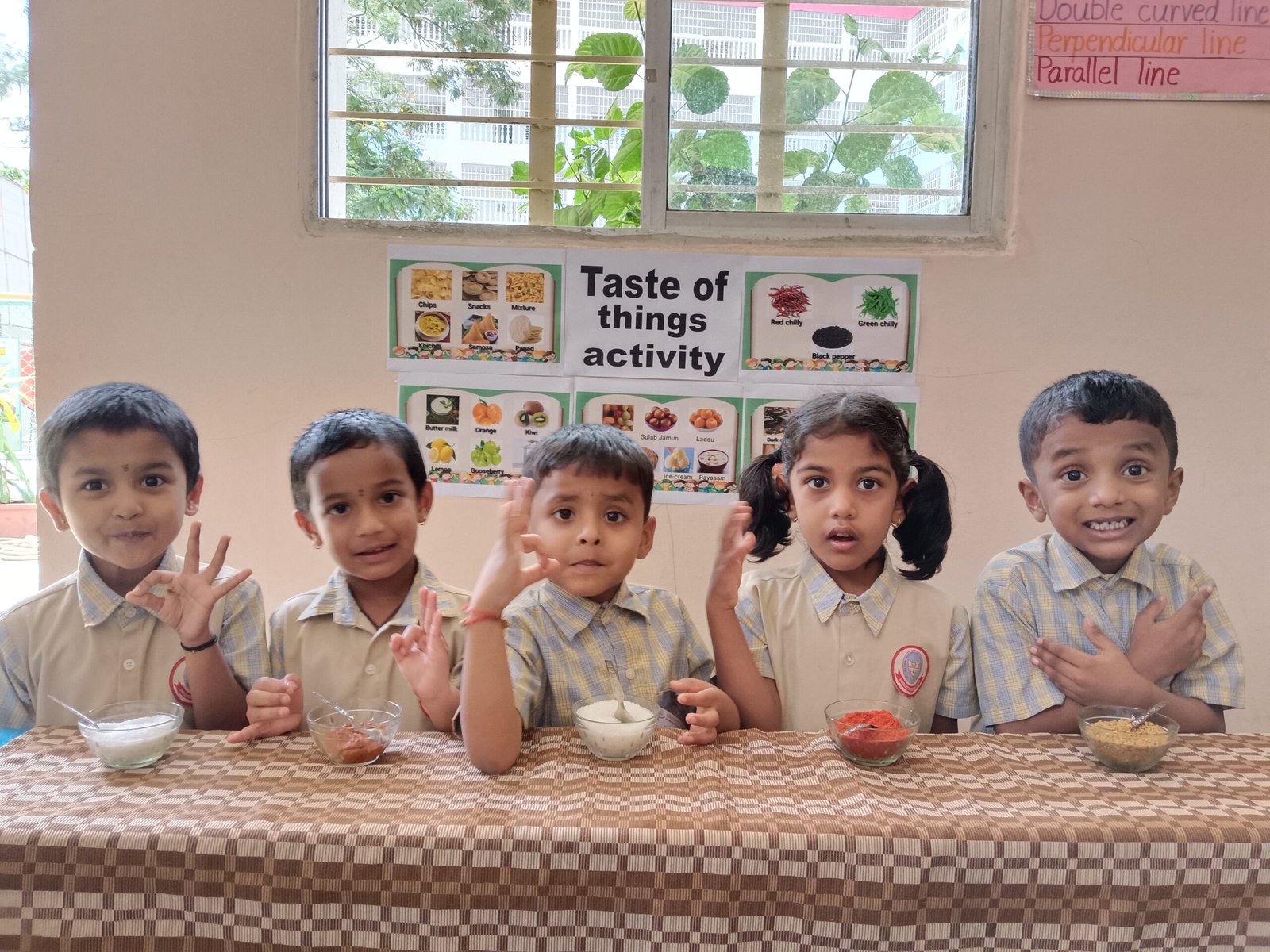 Pre-primary children in an activity